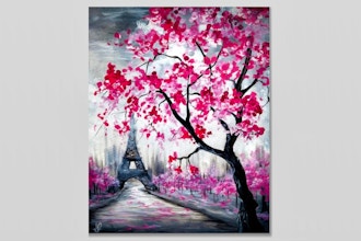 Virtual Paint Nite: Blossoms in Paris V (Ages 6+)